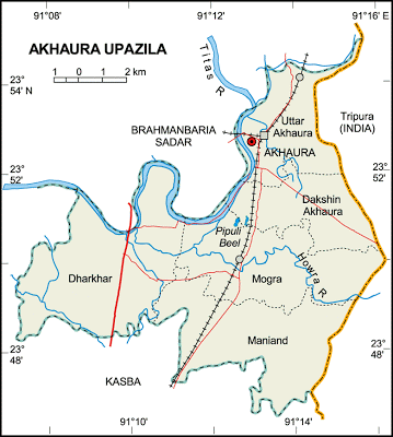 Akhaura Upazila MAP