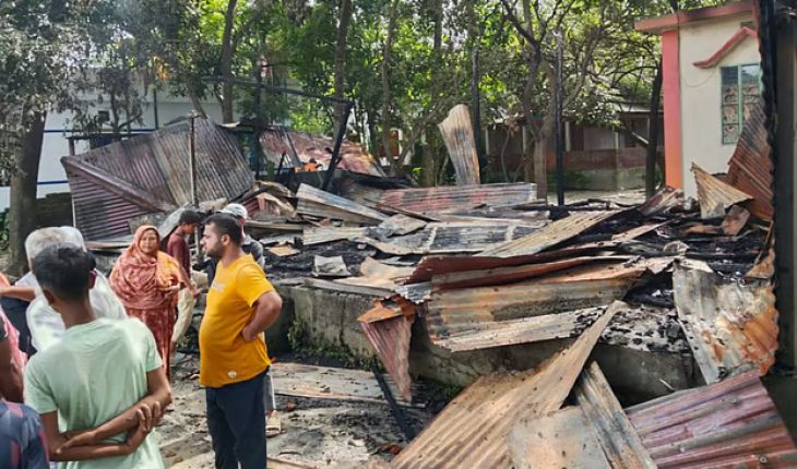 ফুল ছেঁড়া নিয়ে ব্রাহ্মণবাড়িয়ায় দুই পক্ষের সংঘর্ষ ও ভাঙচুর