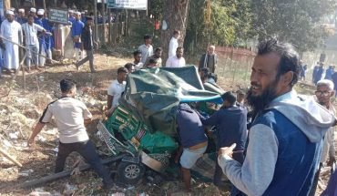 নিয়ন্ত্রণ হারিয়ে অটোরিকশার সঙ্গে ট্রাকের ধাক্কায় দুইজন নিহত